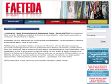 Tablet Screenshot of faeteda.org